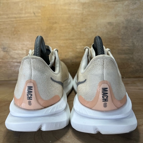 Hoka One One Mach 6 Womens Sz 8 Wide Running Shoes Sneakers Eggnog Vanilla - Picture 5 of 12